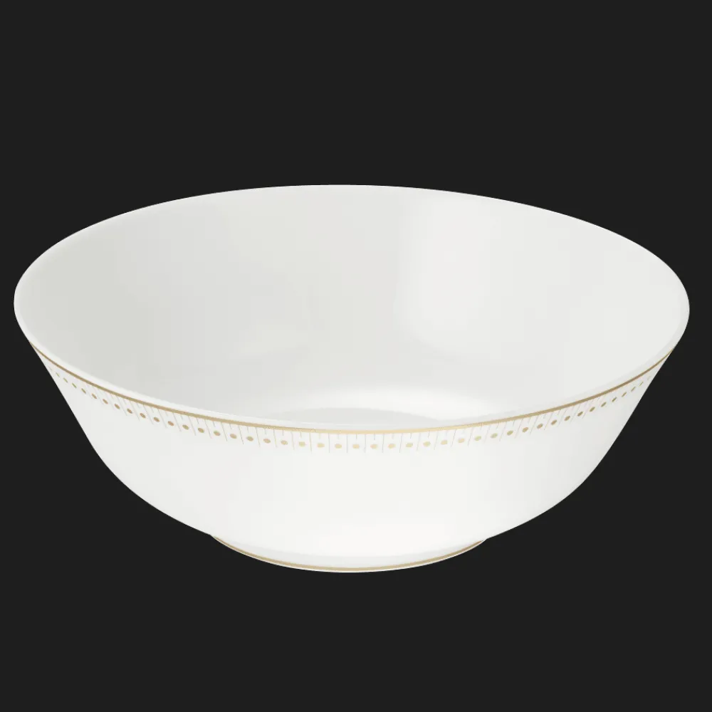 Tasses Et Bols|Plats*Christofle Saladier en porcelaine finition Or