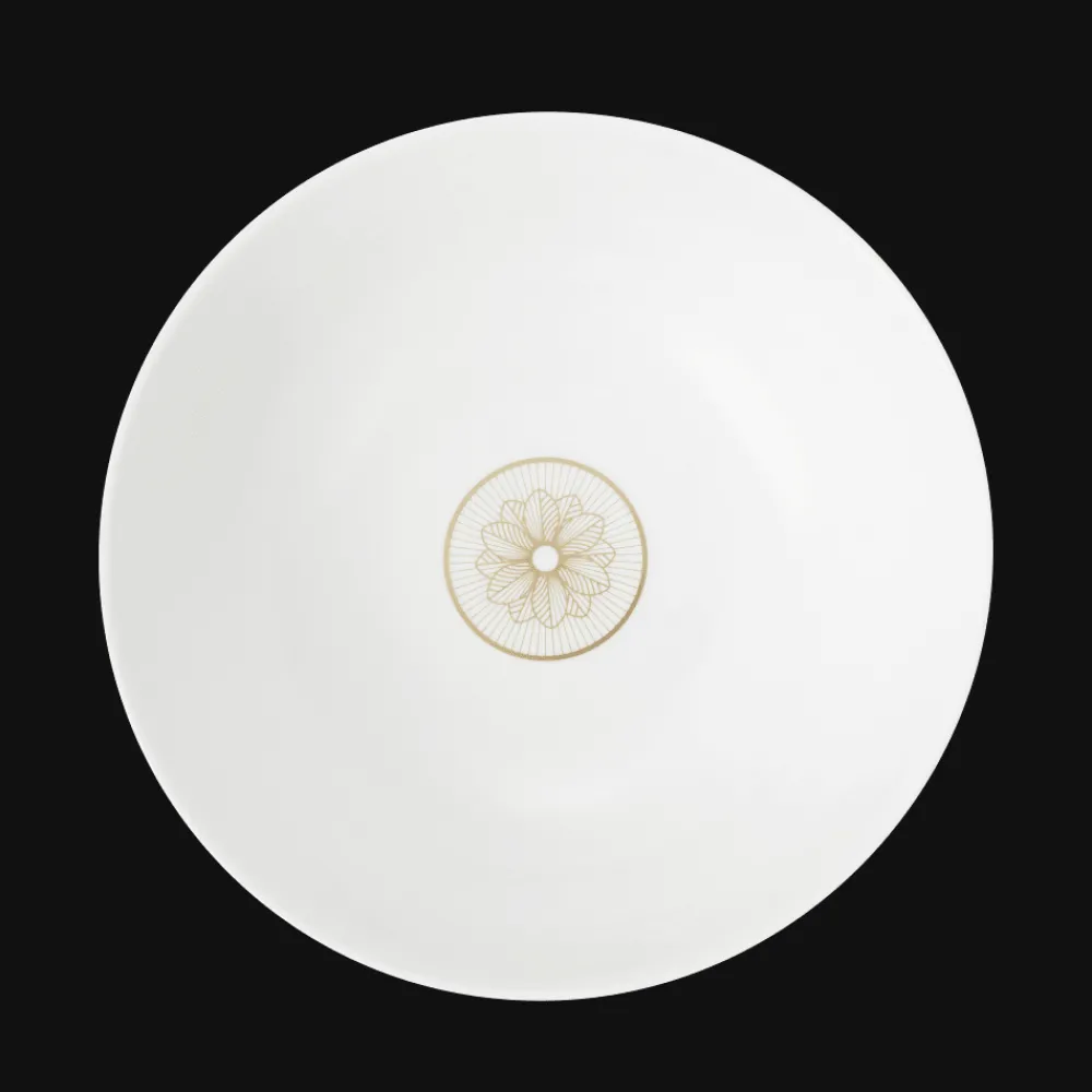 Tasses Et Bols|Plats*Christofle Saladier en porcelaine finition Or