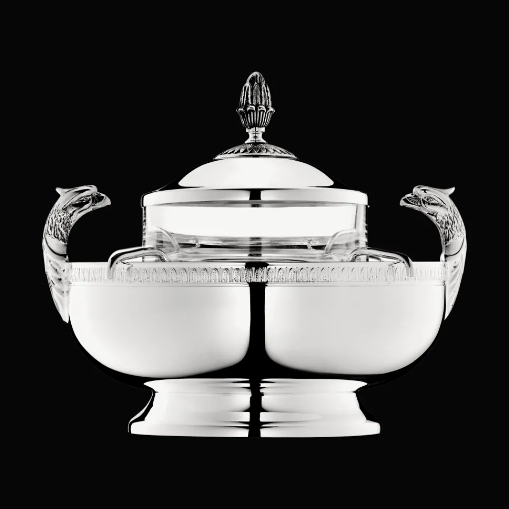 Accessoires De Table|Plats*Christofle Service à caviar en métal argenté