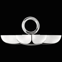 Accessoires Apéritif*Christofle Service 3 coupelles petit modèle Vertigo Métal Argenté