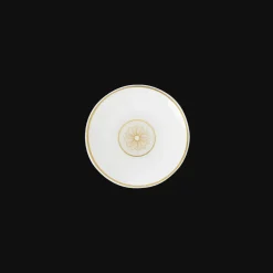 Accessoires De Table|Services Asiatiques*Christofle Set de 2 coupelles à sauce en porcelaine finition Or