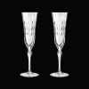 Verres En Cristal|Verres En Cristal*Christofle Set de 2 flutes à champagne en cristal
