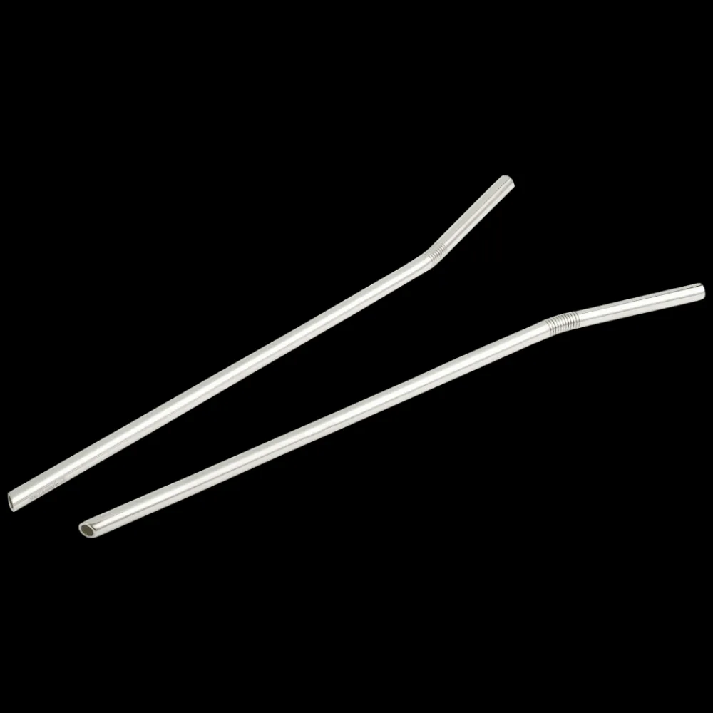 Cadeaux Cocktails Et Spiritueux|Accessoires De Mixologie*Christofle Set de 2 pailles en métal argenté