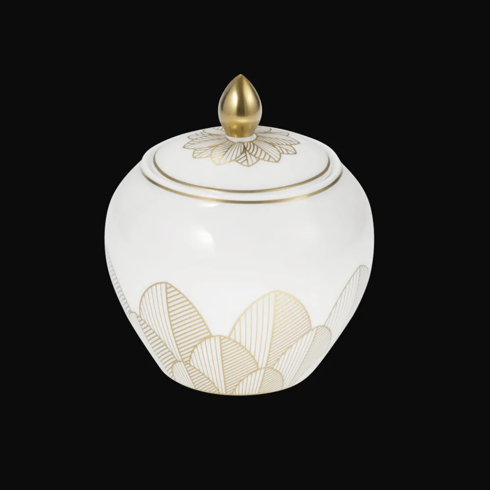 Cadeaux Thé Et Café|Accessoires Thé Et Café*Christofle Sucrier 30 cl en porcelaine finition Or