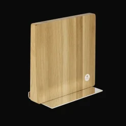Accessoires De Table|Couteaux De Cuisine*Christofle Support pour couteaux et tablette en chêne et métal argenté