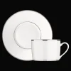 Accessoires Thé Et Café|Tasses Et Bols*Christofle Tasse à thé avec soucoupe en porcelaine finition platine