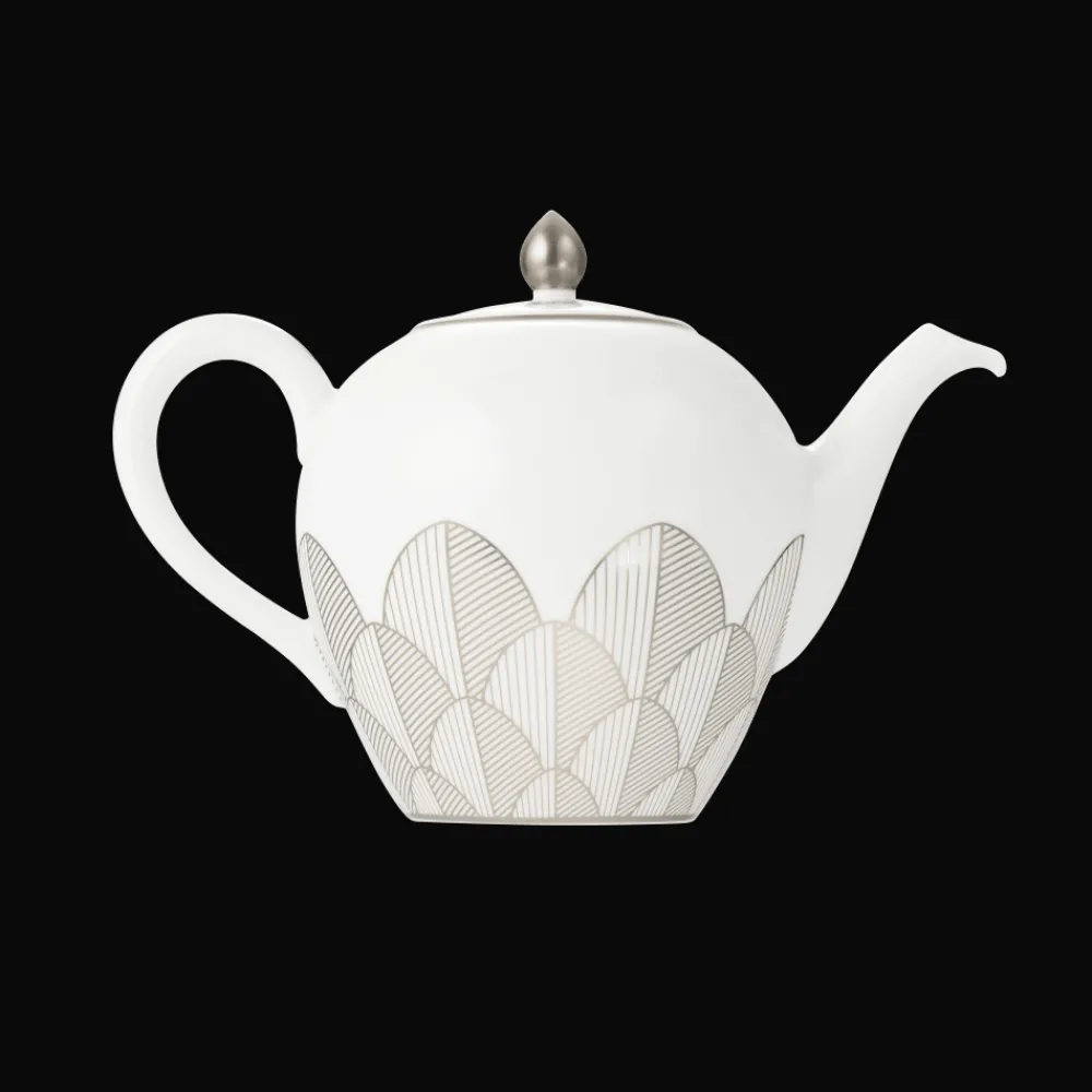Cadeaux Thé Et Café|Accessoires Thé Et Café*Christofle Théière boule 1,5L en Porcelaine - Platine