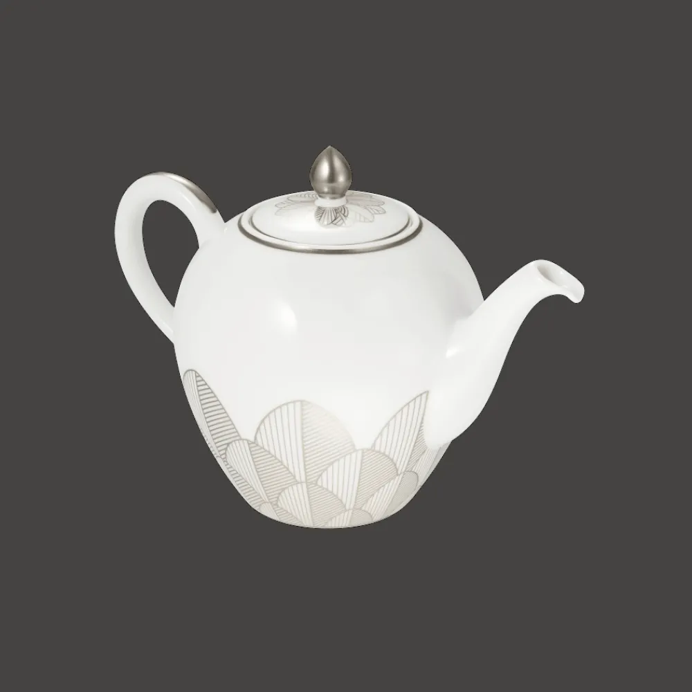 Cadeaux Thé Et Café|Accessoires Thé Et Café*Christofle Théière boule 1,5L en Porcelaine - Platine