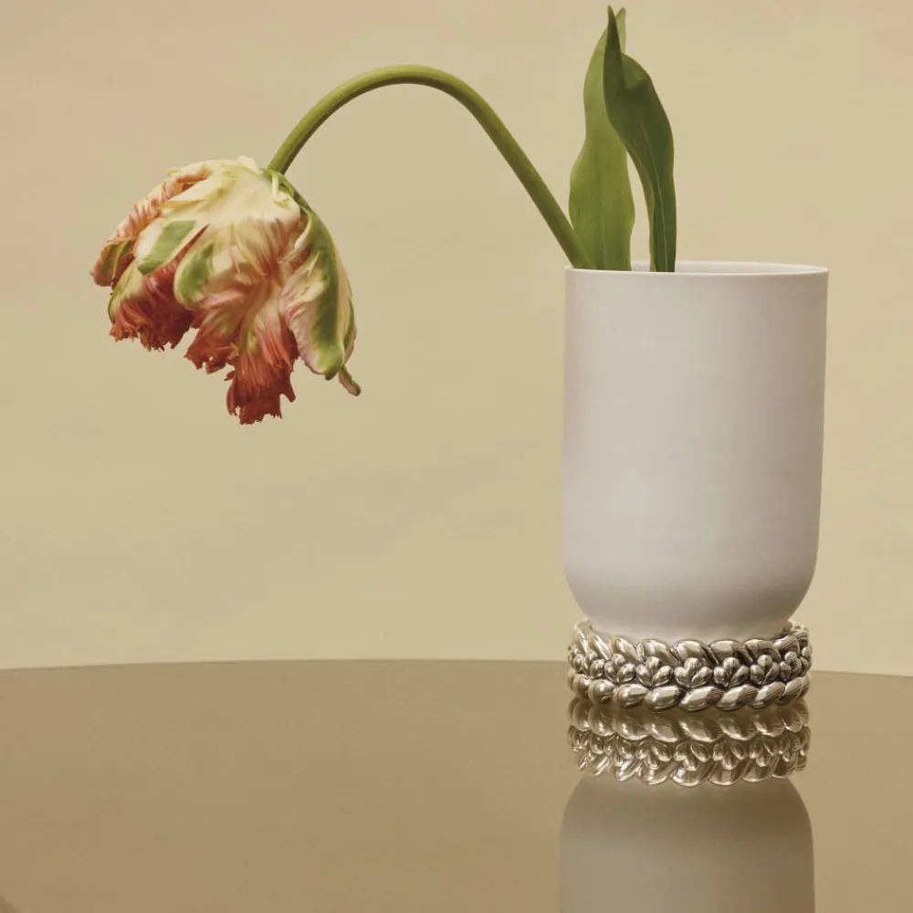 Vases*Christofle Vase Petit Modèle en Porcelaine